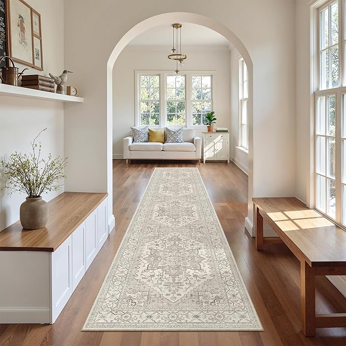 Madane Runner Rugs for Hallway 2x10 Long Washable Non-Slip Hallway Runner Rug
