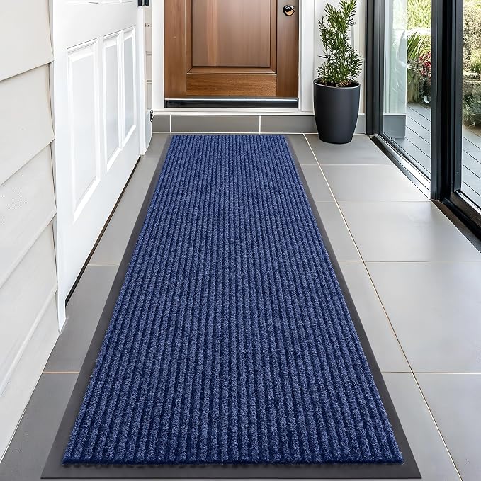 OLANLY Front Door Mat Indoor Outdoor Entrance, Waterproof Heavy Duty Doormat