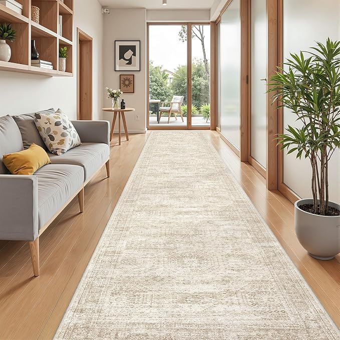 Washable Runner Rug 2.5x14, Non-Slip Long Hallway Runner