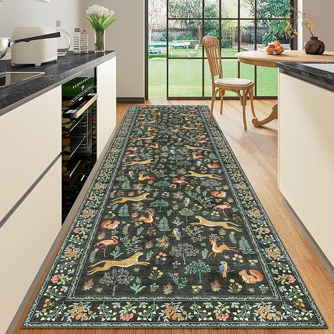 DUKINO 3x10 Washable Runner Rug