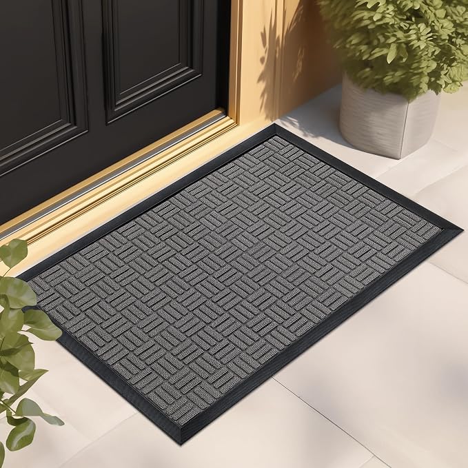 Mibao Front Door Mat, Heavy Duty Durable Welcome Mat