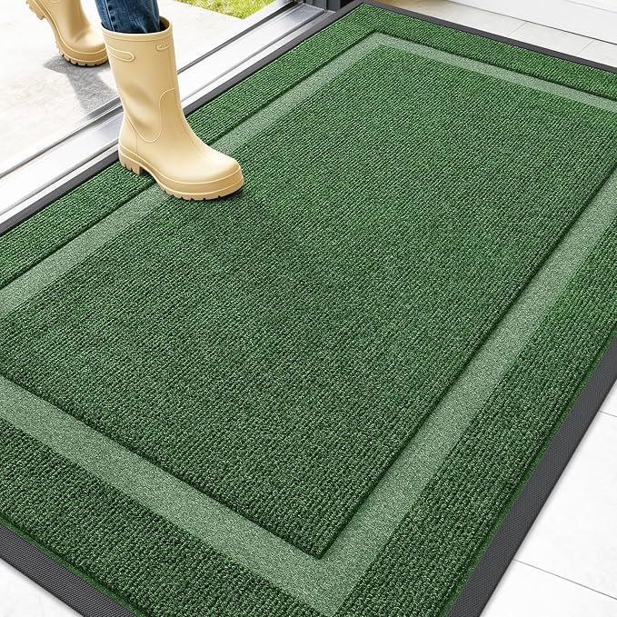 OLANLY Front Door Mat Indoor Outdoor Entrance, Waterproof All-Season,