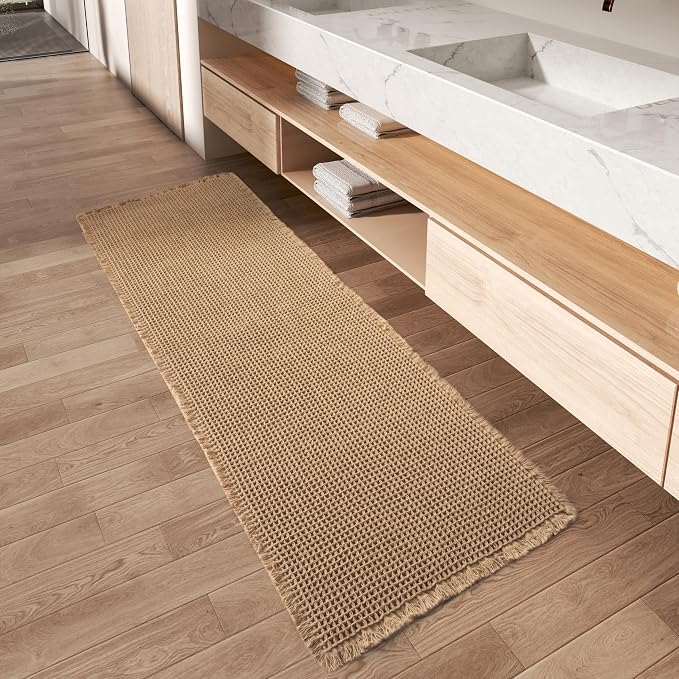 Upgraded Waffle Runner Rug, Super Absorbent Non Slip Bath Mats