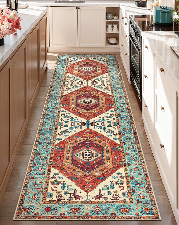 SERISSA Boho Washable Runner Rug