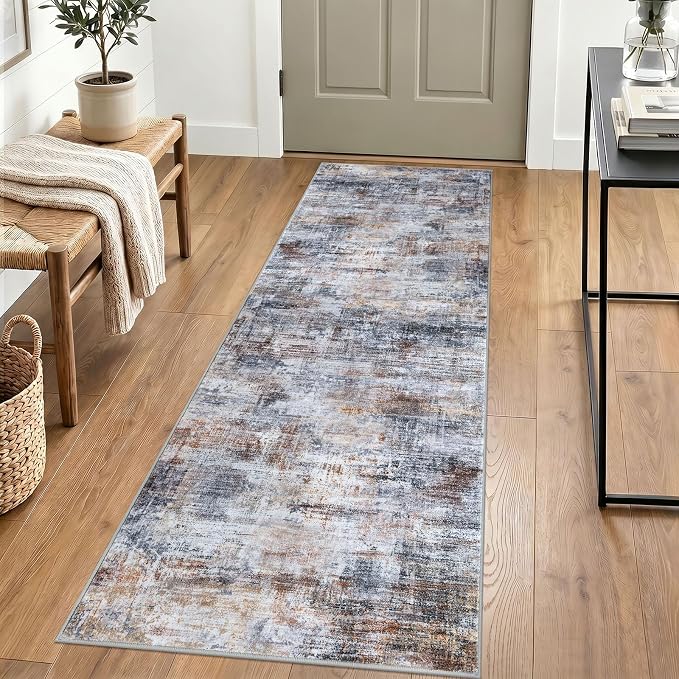 IOHOUZE Abstract Runner Rug 2x6 Ft Washable Runners