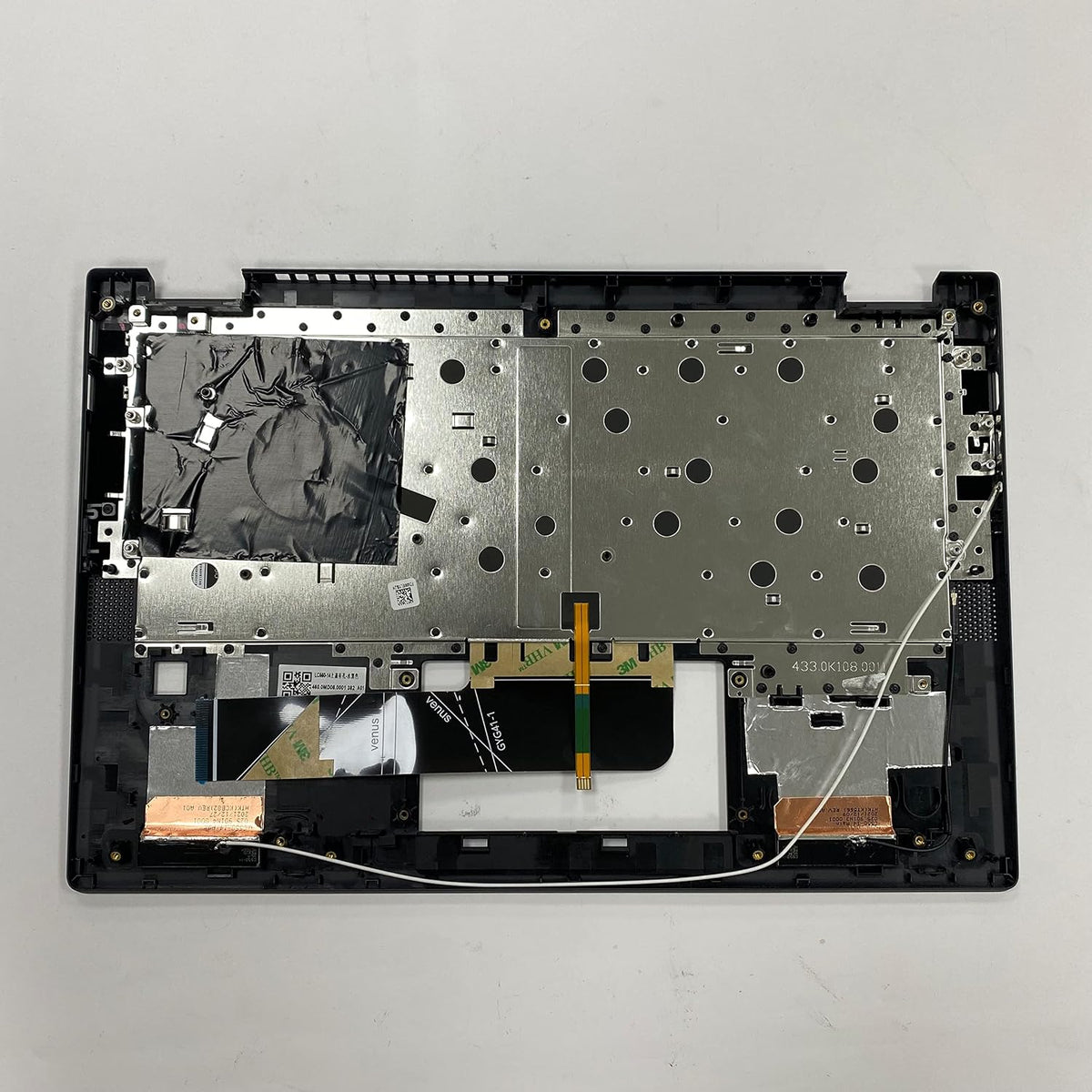 Replacement Laptop Upper Case Palmrest Backlit Keyboard Touchpad Assembly Part for Le novo Flex 5-14IIL05 ARE05 ITL05 5CB0Y85490 Gray