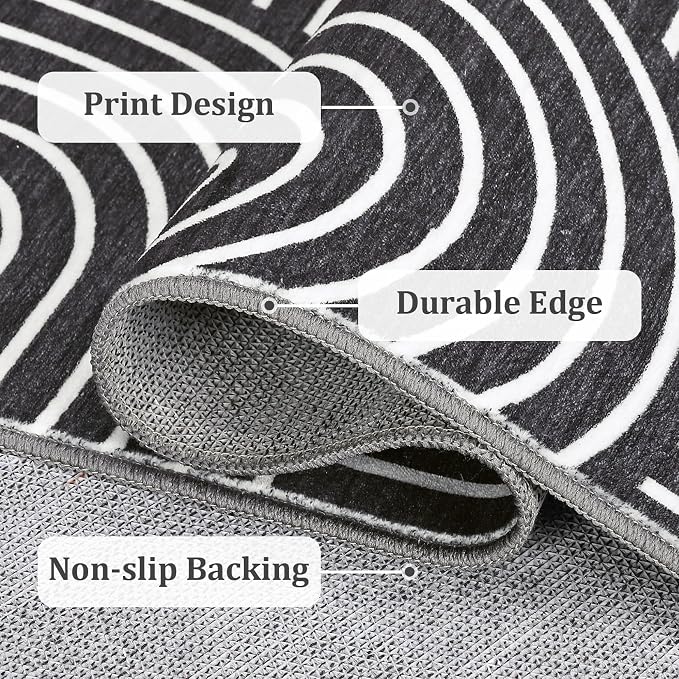 ROYHOME Modern Rug 2.5x10 Runners