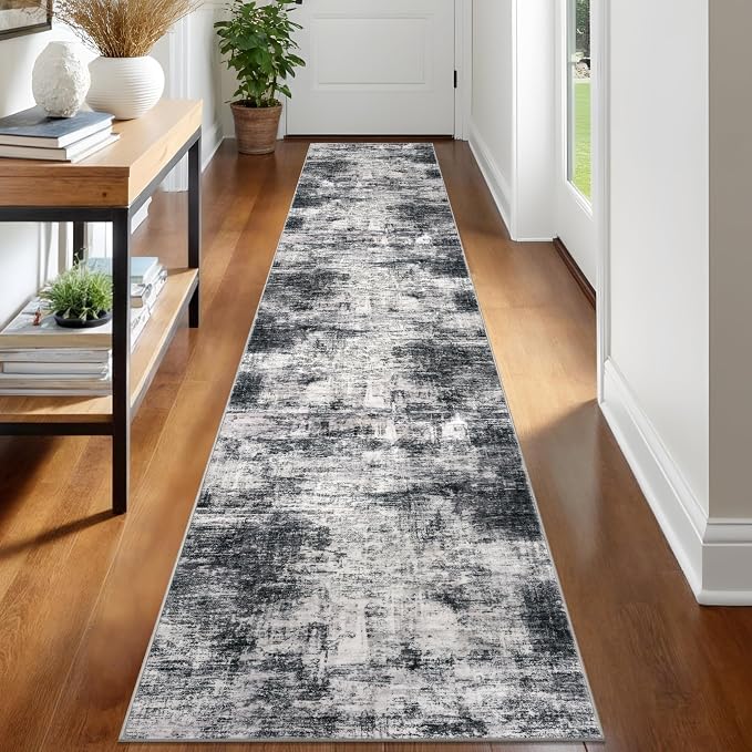 IOHOUZE Abstract Runner Rug 2x12 Ft Washable Runners