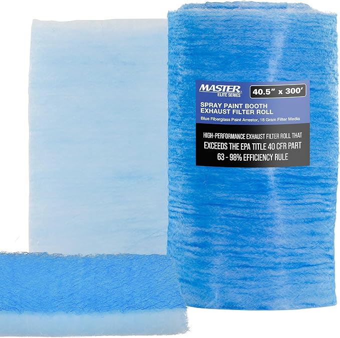 Master Airbrush Elite Paint Spray Booth Exhaust Filter Roll 40.5" x 300'