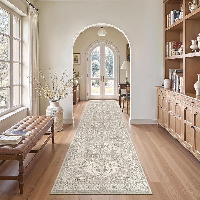 Madane Runner Rugs for Hallway 2x10 Long Washable Non-Slip Hallway Runner Rug
