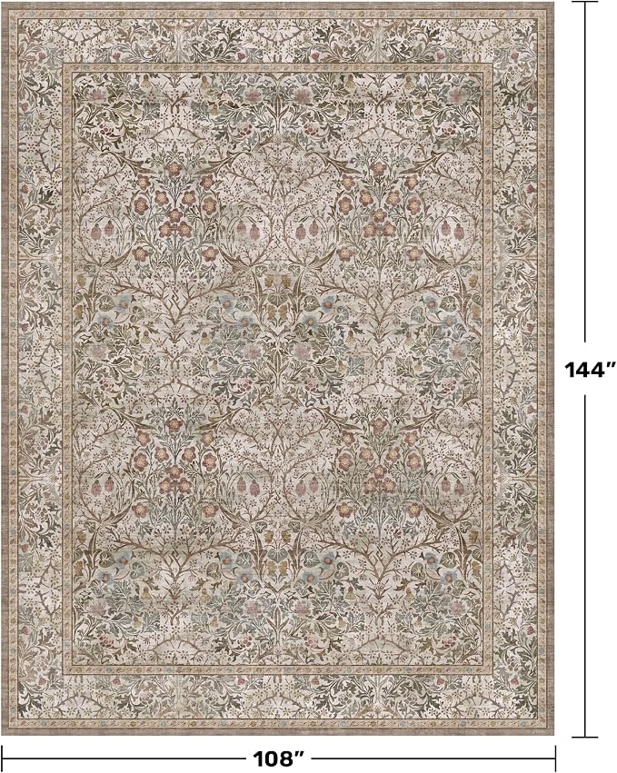 Washable 9x12 Living Room Rug