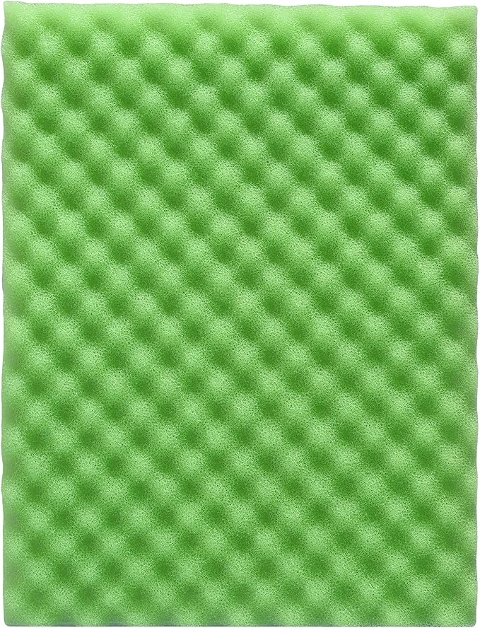 Aquarium Filter Media Bio Sponge Pad 16 x 12 x 1 inch, Fish Pond Foam Filter