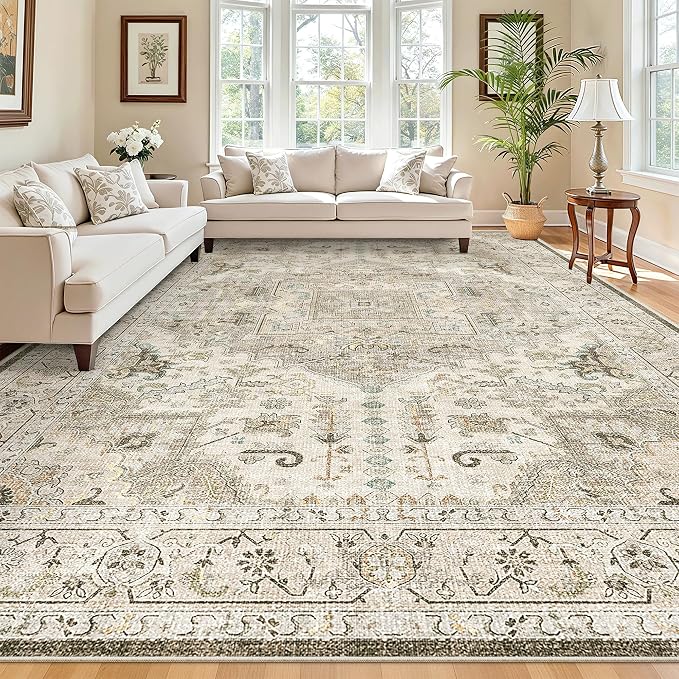 Madane Washable Rug 8x10 Area Rugs