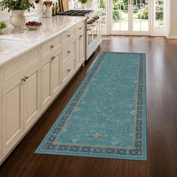 Washable 3x8 Throw Rug for Hallway