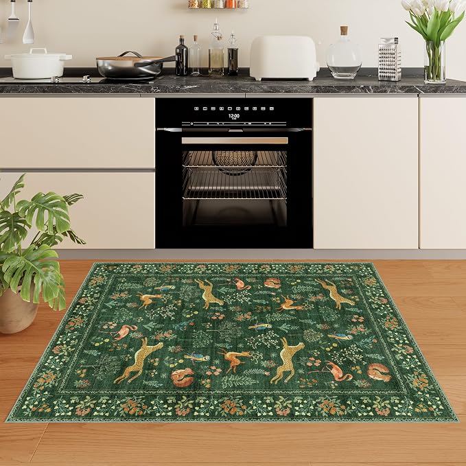 DUKINO 2x3 Rug, Washable Animal Rugs