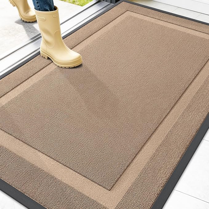 OLANLY Front Door Mat Indoor Outdoor Entrance, Waterproof All-Season,