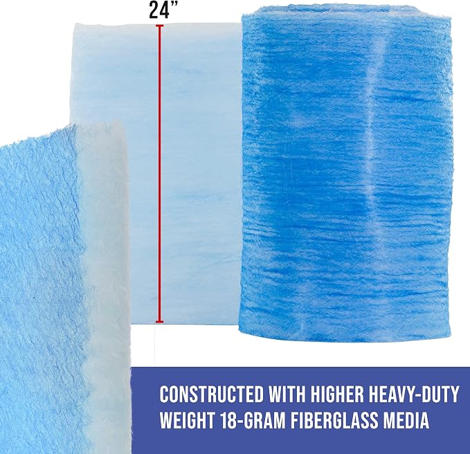 Master Airbrush Elite Paint Spray Booth Exhaust Filter Roll 24" x 300'