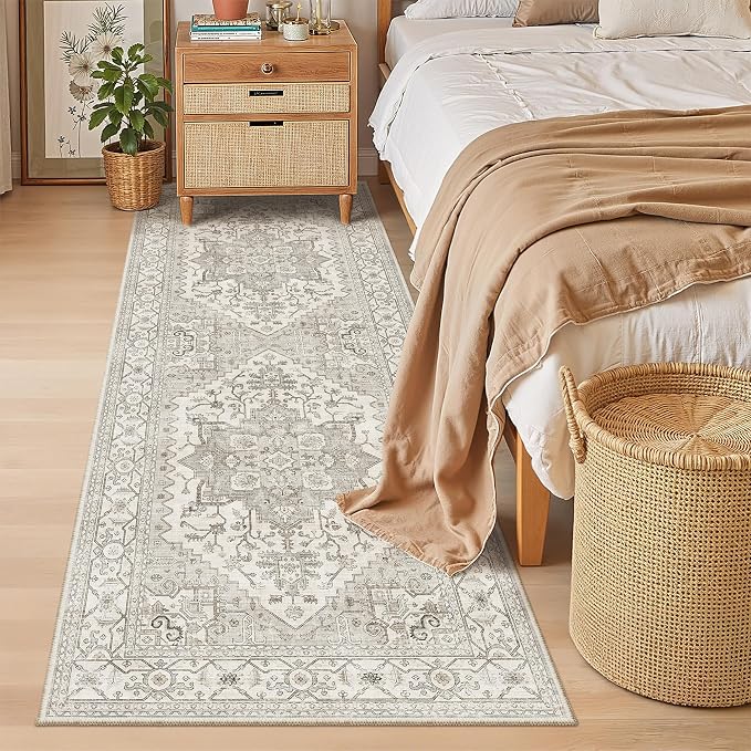 Madane Hallway Runner 3x8, Kitchen Rugs Washable Entryway Rug 8ft Vintage
