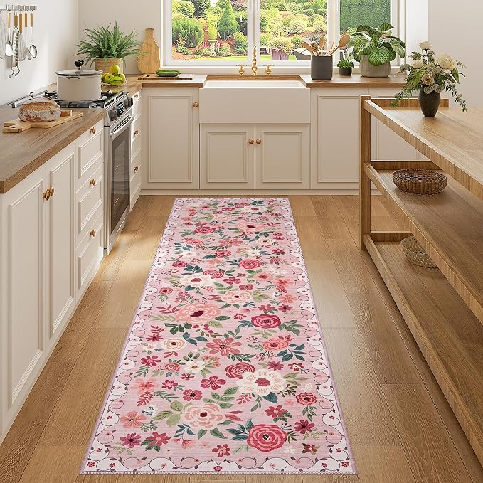 DUKINO Runner Rug, 2x7 Boho Kitchen Rug