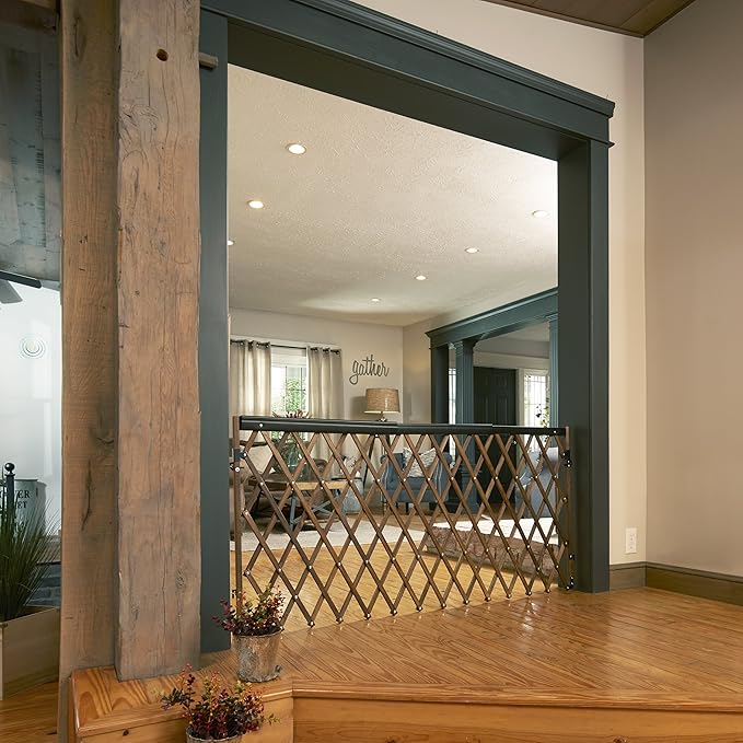 Evenflo Expansion Walk-Thru Room Divider Baby Gate, Farmhouse Collection