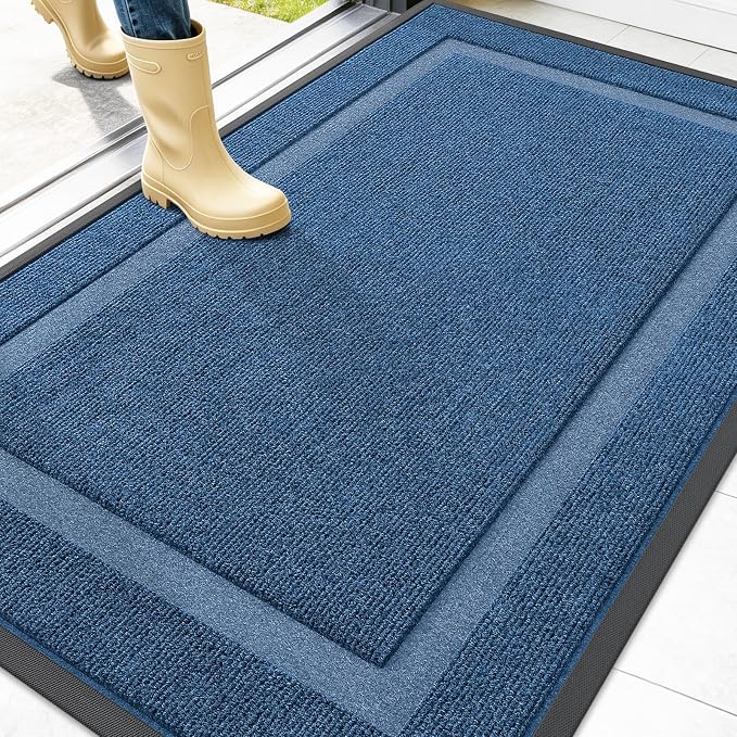 OLANLY Front Door Mat Indoor Outdoor Entrance, Waterproof All-Season,
