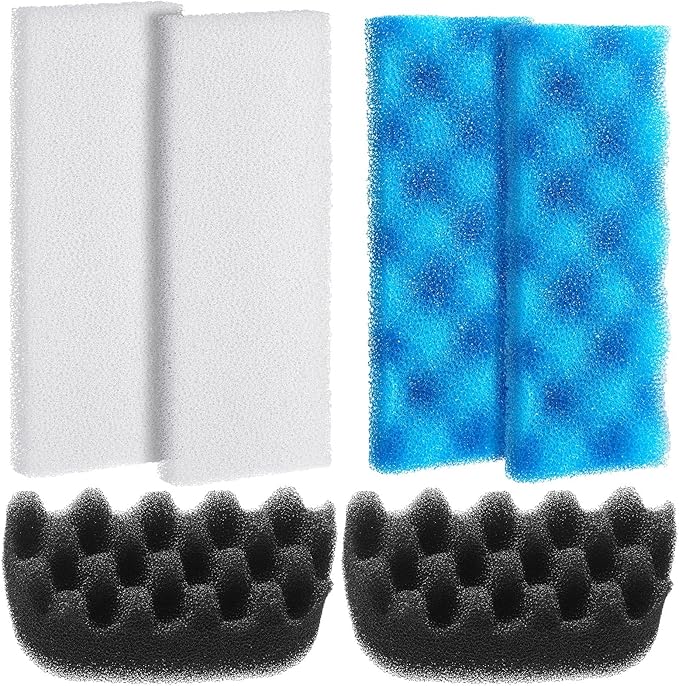 6 Pcs Aquarium Filters Bio Sponge Sets Compatible