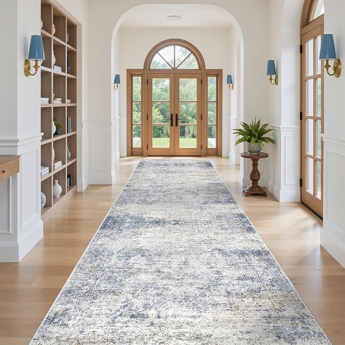 4x10 Runner Rug, Washable Hallway Rug