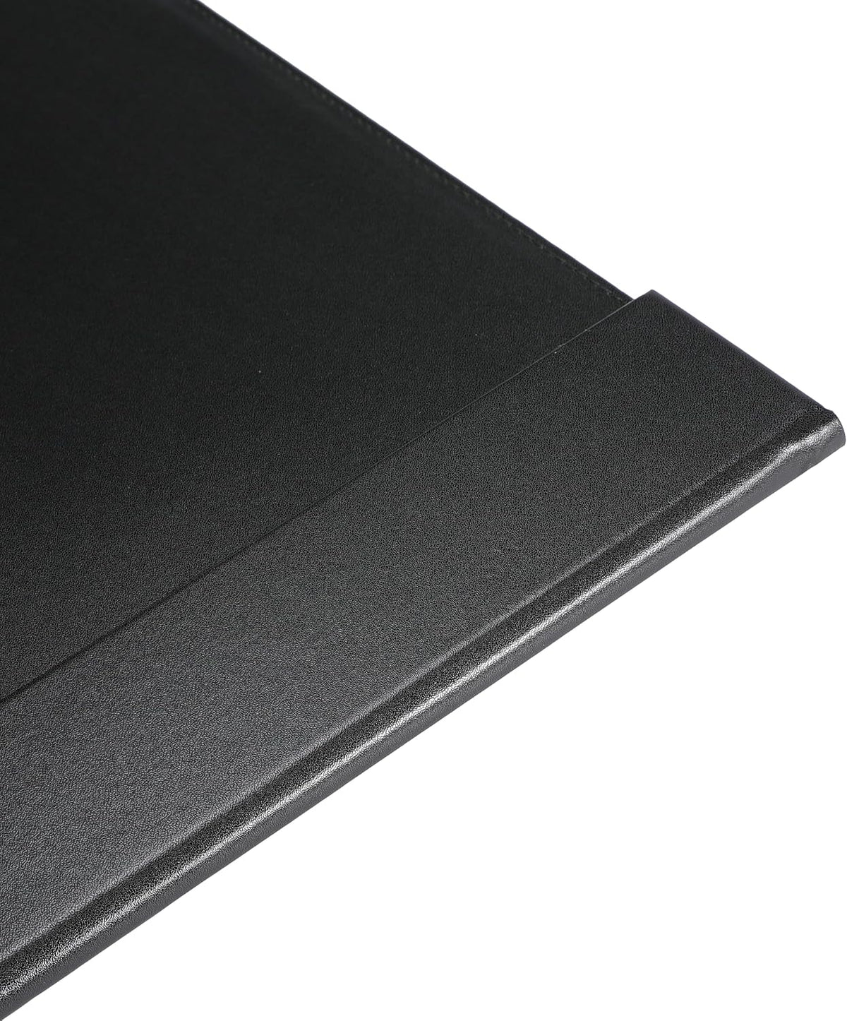 34" x 20" Leather Desk Blotter with Side Rails for Writing Leather Executive Desk Pad Protector Desk Mat for Office Home Workplace Black