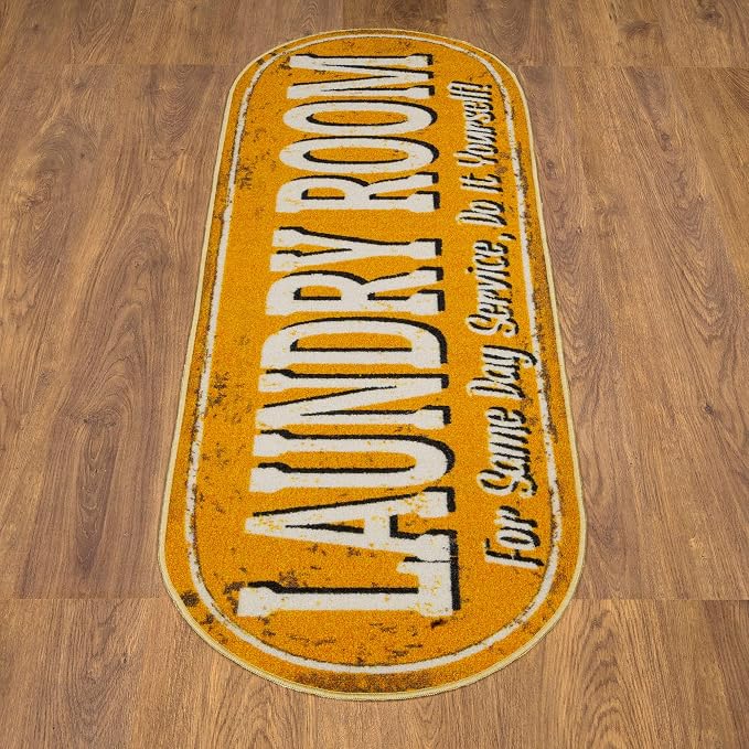Ottomanson 20" x 59" Oval Laundry Room Rug