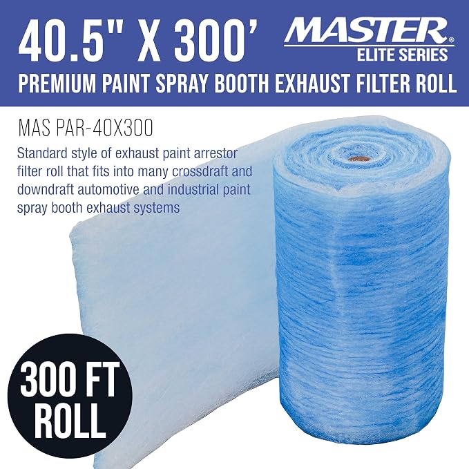 Master Airbrush Elite Paint Spray Booth Exhaust Filter Roll 40.5" x 300'
