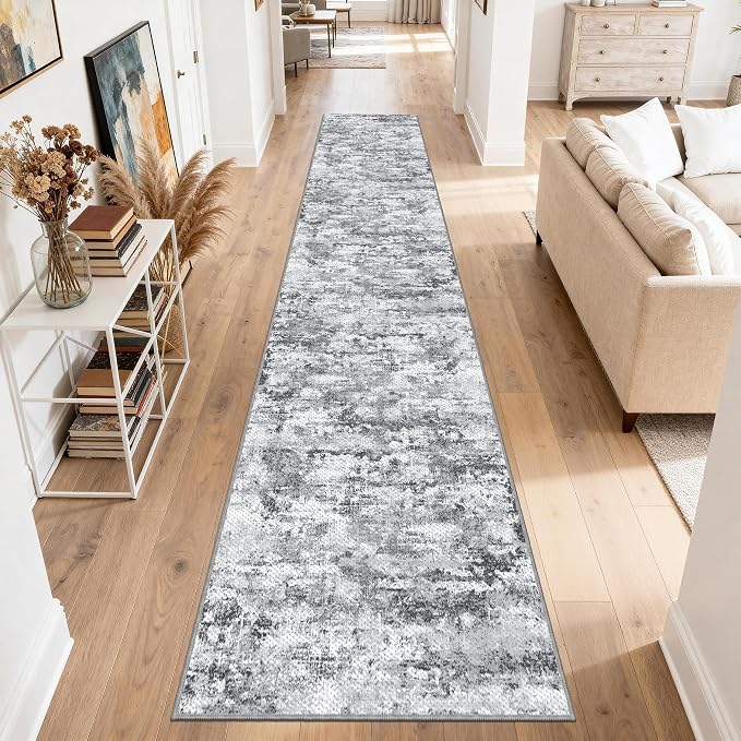 Washable Carpet Runners for Hallway 14ft-Non Slip Floor Runners for Dogs