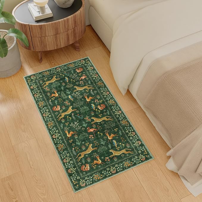 DUKINO 2x4 Rug for Hallway, Washable Kitchen Runner Rug