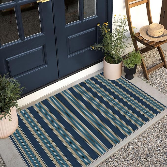 3x5 Striped Entry Rug