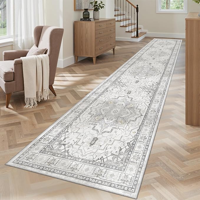 Madane Runner Rugs for Hallway 2x10 Long Washable Non-Slip Hallway Runner Rug