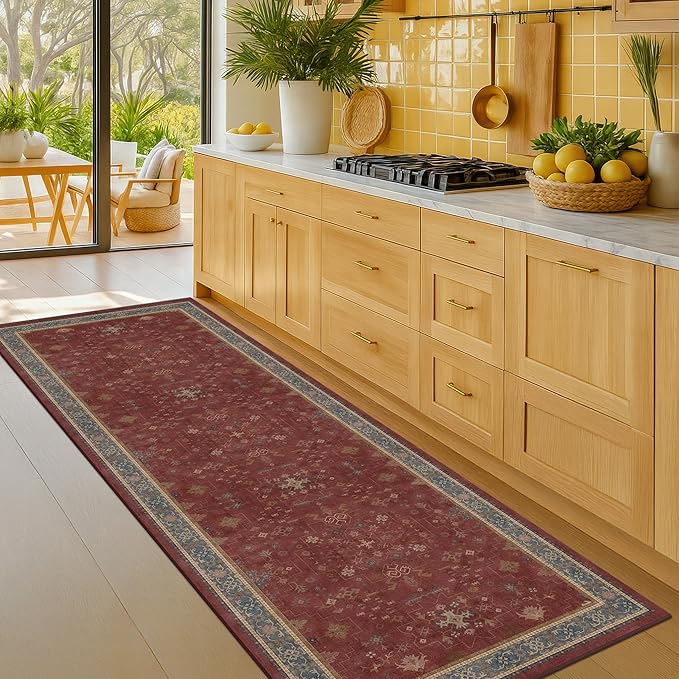 2x6 Turkish Kitchen Runner Rugs Non Skid Washable