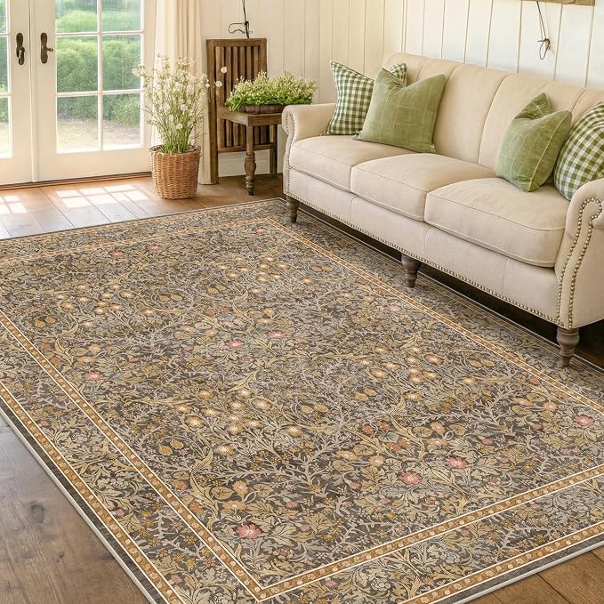 Washable Living Room Rug 6x9