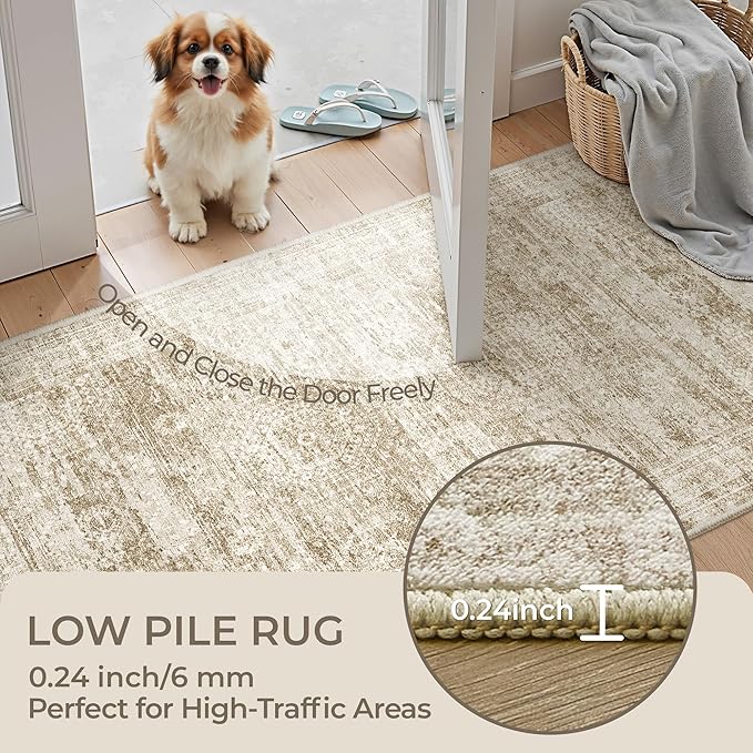 4x10 Runner Rug, Washable Hallway Runner Rug