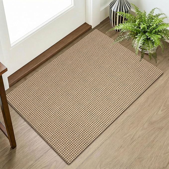 KOZYFLY Indoor Door Mat 2x3 ft Small Area Rugs Washable Front Door Mat Non Slip