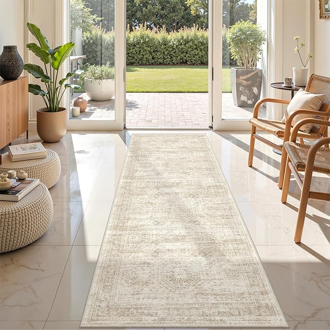 2x7 Runner Rug Non Slip, Thin Entryway Washable Rug