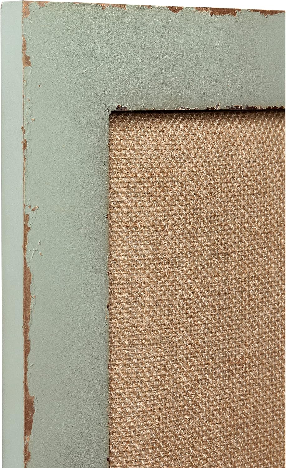 SOFE 18x29 Linen Bulletin Board, Rustic Wood Frame Decor