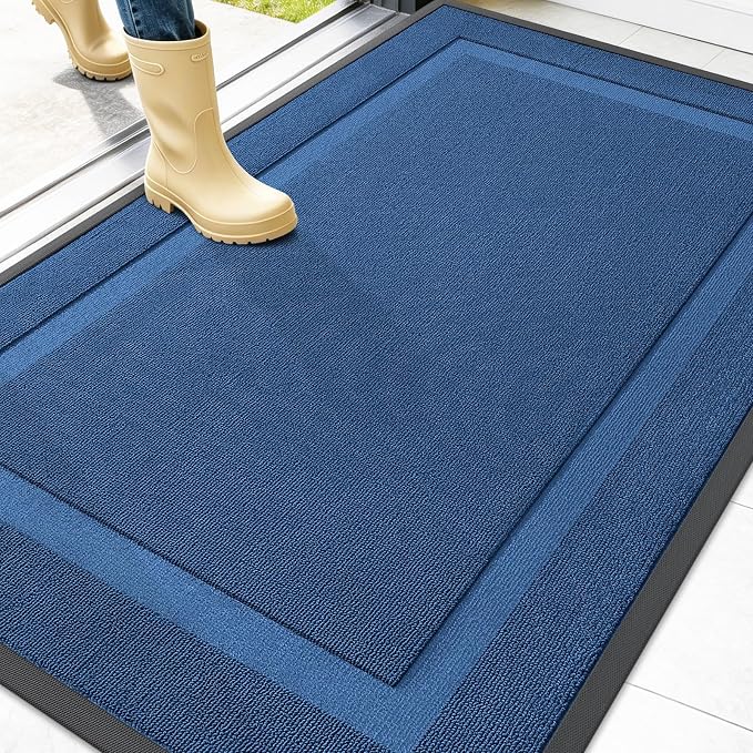 OLANLY Front Door Mat Indoor Outdoor Entrance, Waterproof All-Season,
