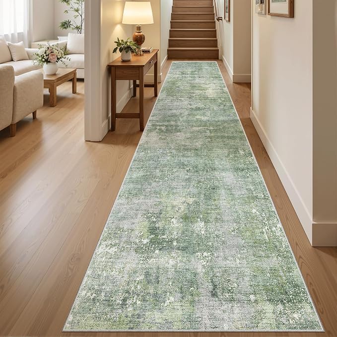 Soalmost Runner Rug 2x12 Washable Non-Slip Hallway Runner Rugs
