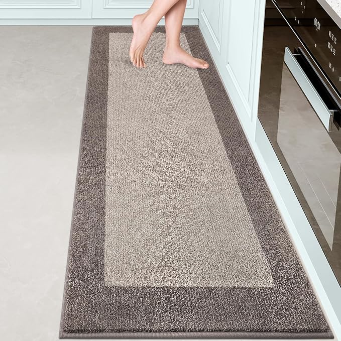 Machine Washable Kitchen Rug 24" x 84", Non Slip Kitchen Mat