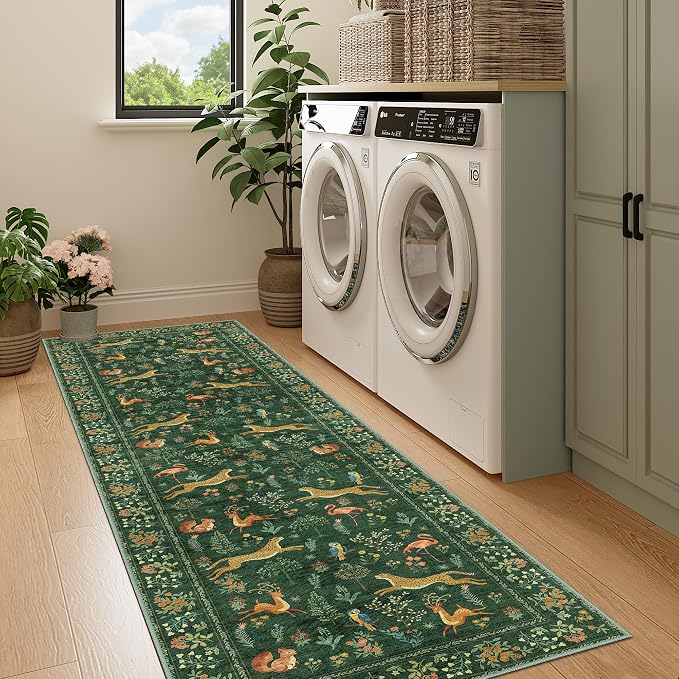 DUKINO Runner Rug, 2x7 Washable Kitchen Rugs