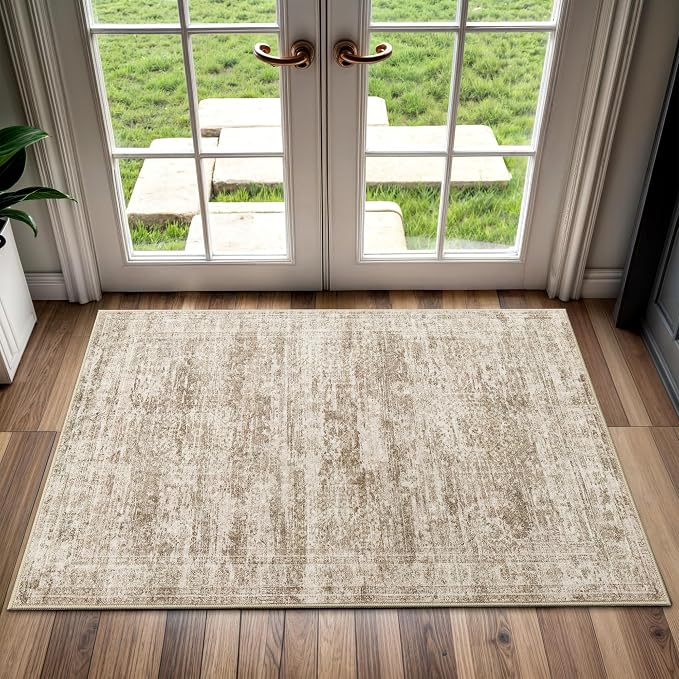 Soalmost 2x3 Washable Rugs for Kitchen, Powder Room Small Area Rug Non-Slip