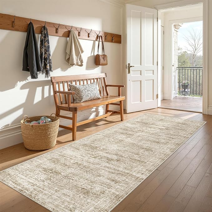 3x8 Runner Rug Non Slip Washable