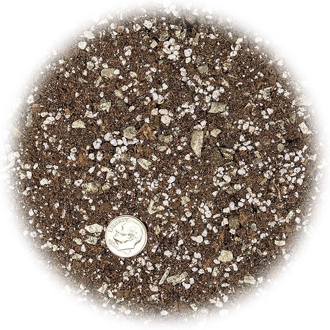 Gardenera African Violets and Gesneriad Premium Soil Mix - Horticultural Perlite (25%) + Vermiculite (25%) + Sphagnum Peat Moss (50%) - Made in USA - (2 Quart Bag)