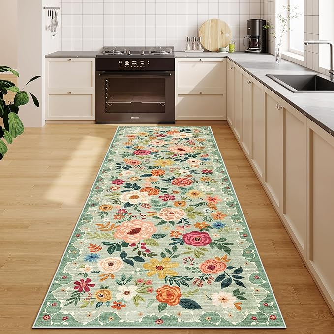 DUKINO 2.6x8 Kitchen Runner Rug