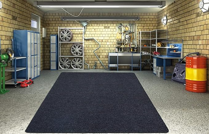 Ottomanson 5' x 6'6" Mud Mat Area Rug Scraper Carpet