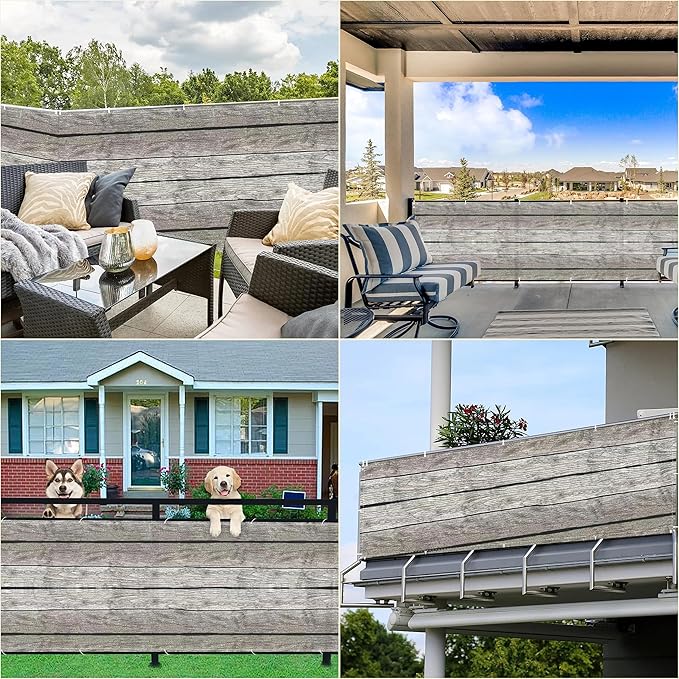 Privacy Screen 8.2' x 65.6' UV-Resistant Visibility Reduction Outdoor Privacy